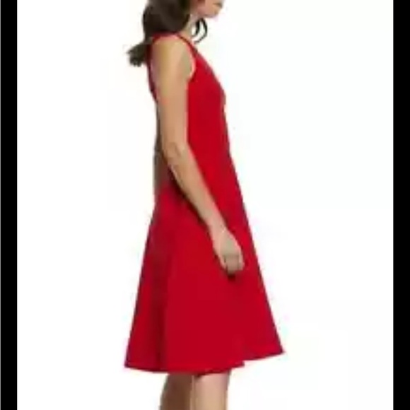 Dress the Population Catalina Vibrant Red Fit and Flare Dress Medium NEW NWT - Picture 6 of 12